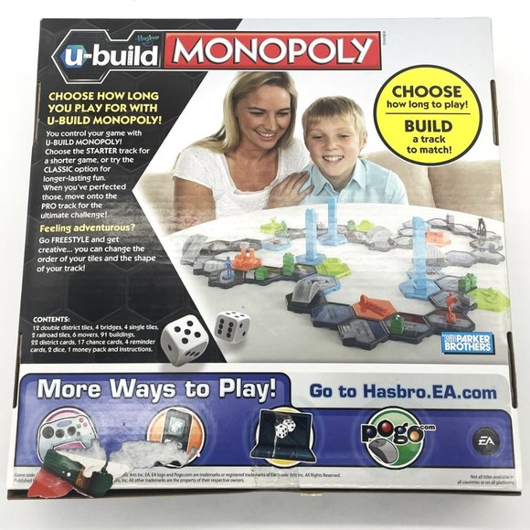 Hasbro U-Build Monopoly Complete Game-All Pieces in Box-Different Game each Time - Picture 2 of 4